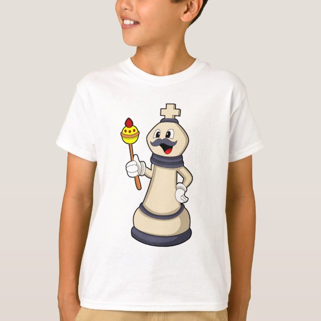 Camiseta Pieza de ajedrez Rey en Ajedrez.PNG (Anverso)