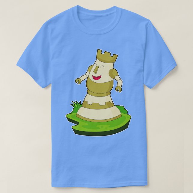 Camiseta Pieza de ajedrez Rook Chess (Diseño del anverso)
