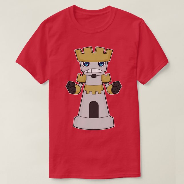 Camiseta Pieza de ajedrez Rook Chess 2 (Diseño del anverso)