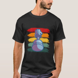 Camiseta Pieza de ajedrez vintage retro de ajedrez