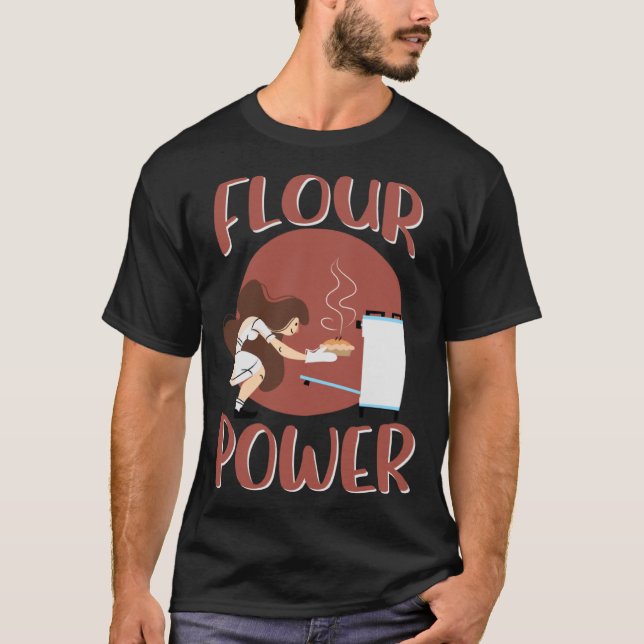 Camiseta Pieza De Alimentación De Harina Que Hace Chef Prof (Anverso)