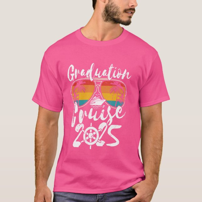Camiseta Pieza de barco retro para crucero de graduación su (Anverso)