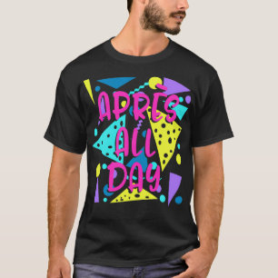 Camiseta Pieza De Esquí Retro De Invierno De Snowboard De A