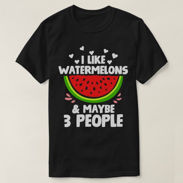 Camiseta Pieza de fruta de la sandía (Diseño del anverso)