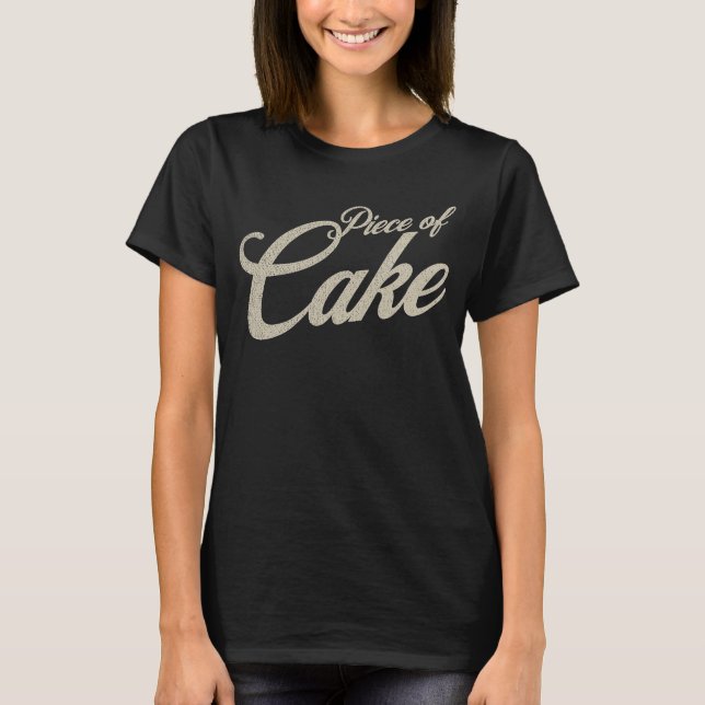 Camiseta Pieza de galletas de torta 2 (Anverso)