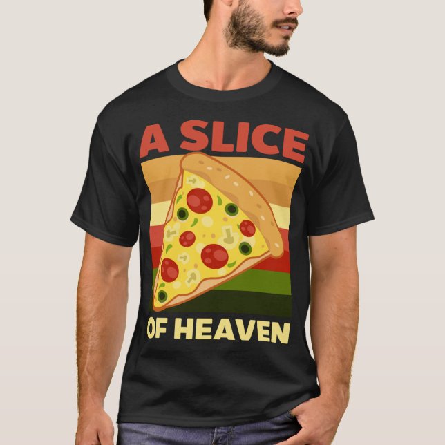 Camiseta Pieza De Heaven Design Fun Pizza (Anverso)