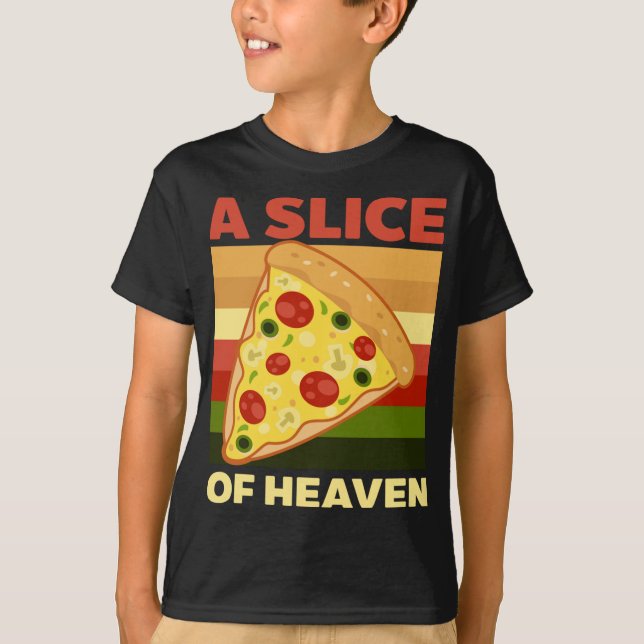 Camiseta Pieza De Heaven Design Fun Pizza (Anverso)