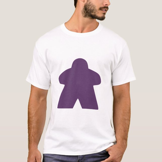 Camiseta Pieza de juego de mesa de morado (Anverso)