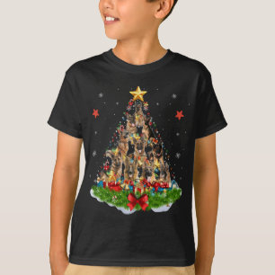 Camiseta Pieza de navidad del árbol de navidad del pastor a