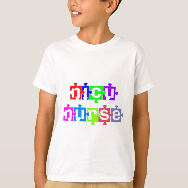 CAMISETA PIEZA DE NICU NURSE PUZZLE (Anverso)