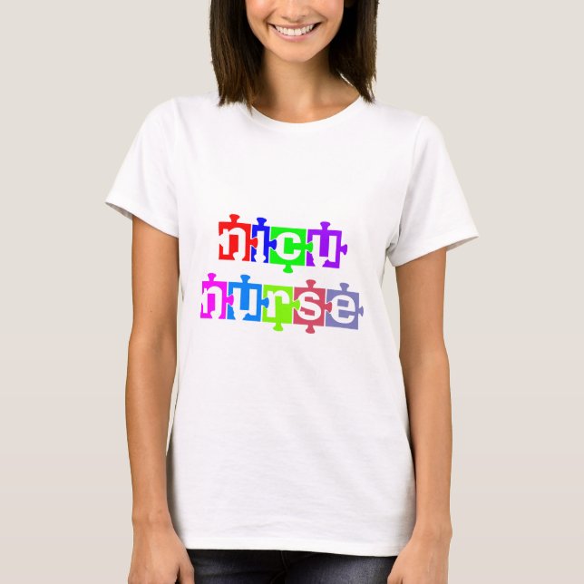 CAMISETA PIEZA DE NICU NURSE PUZZLE (Anverso)