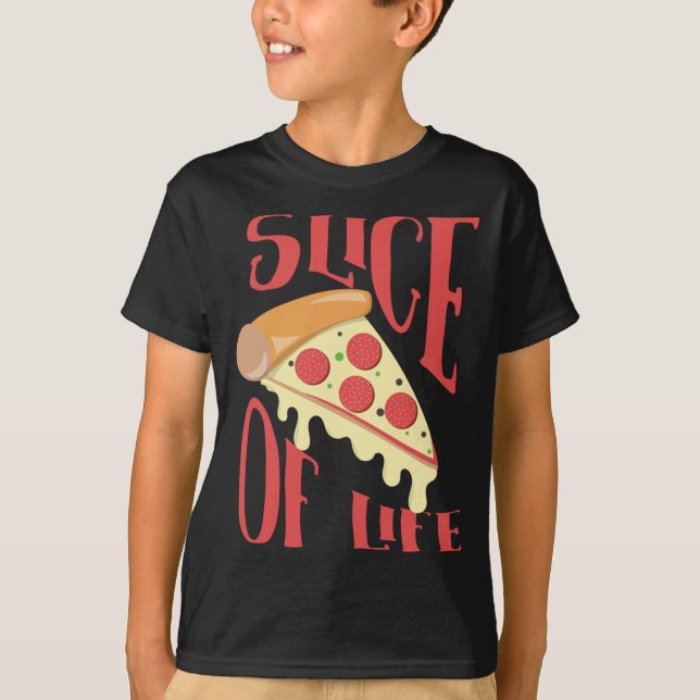 Camiseta Pieza de pimienta de queso Pepperoni (Anverso)