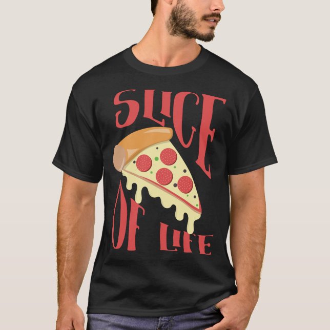 Camiseta Pieza de pimienta de queso Pepperoni (Anverso)
