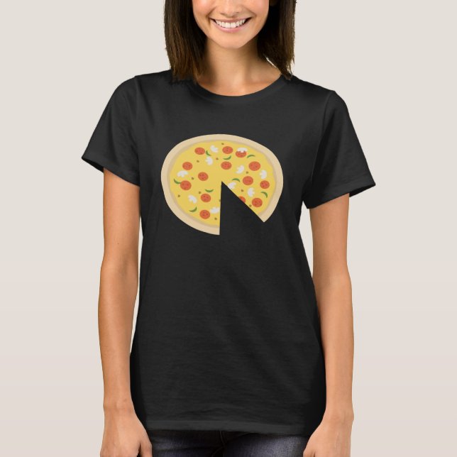 Camiseta Pieza De Pizza Falta Padre Hijo Cuto (Anverso)