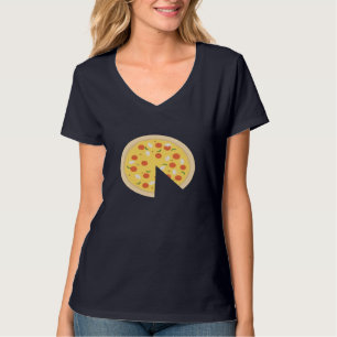 Camiseta Pieza De Pizza Falta Padre Hijo Divertido