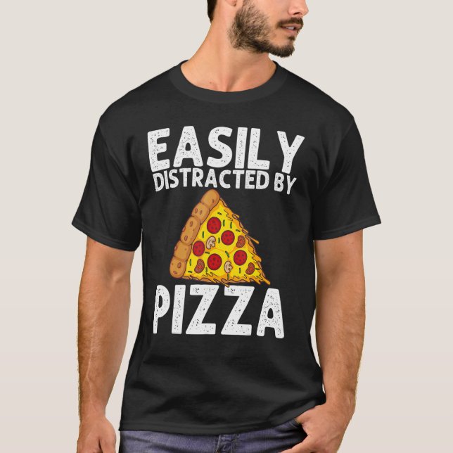 Camiseta Pieza De Pizza Para Hombres Pie De Pizza Para Niño (Anverso)