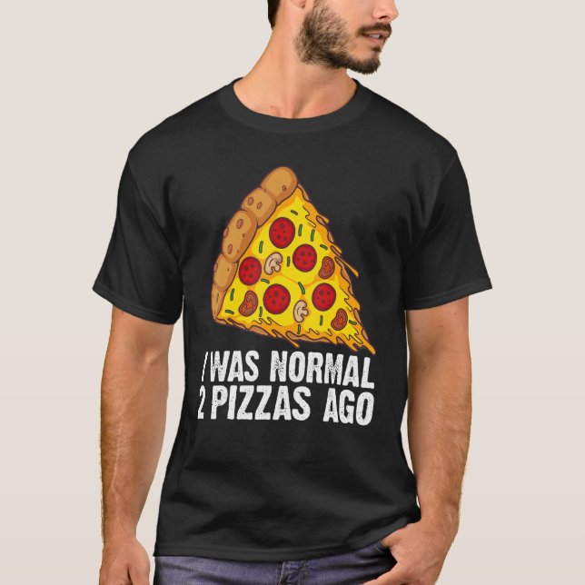 Camiseta Pieza De Pizza Para Hombres Pie De Pizza Para Niño (Anverso)