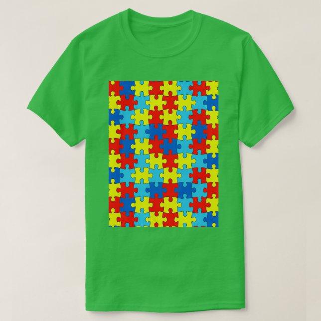 Camiseta Pieza de rompecabezas AUTISMO 1 (Diseño del anverso)