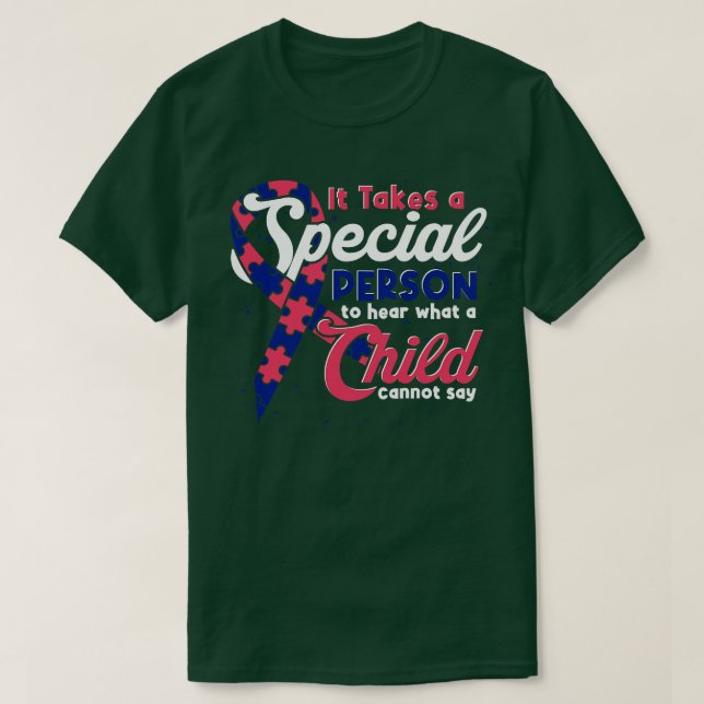 Camiseta Pieza de rompecabezas Autismo infantil autista Con (Diseño del anverso)