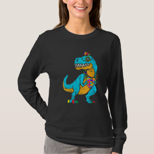 Camiseta Pieza de rompecabezas de dinosaurio Autism Awarene