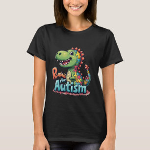 Camiseta Pieza de rompecabezas de dinosaurios pequeños TREX