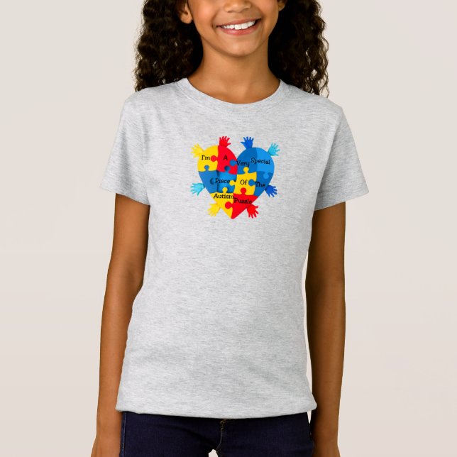 Camiseta Pieza de rompecabezas del autismo (Anverso)