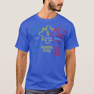 Camiseta Pieza de rompecabezas del autismo apoya la concien