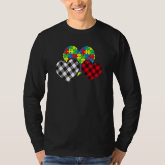 Camiseta Pieza de rompecabezas del corazón lindo Búfalo con