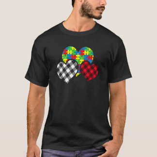 Camiseta Pieza de rompecabezas del corazón lindo Búfalo con