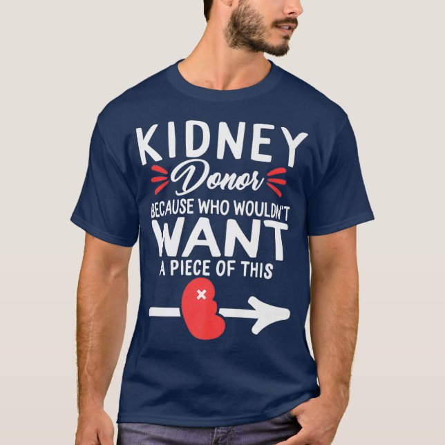 Camiseta Pieza De Trasplante De Órganos De Donación De Riñó (Anverso)
