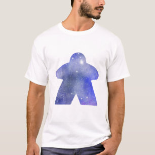 Camiseta Pieza del espacio ultraterrestre en azul