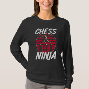 Camiseta Pieza del jugador de ajedrez Vintage Ninja Chess N