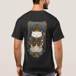 Camiseta Pieza del obispo del ajedrez del gato real