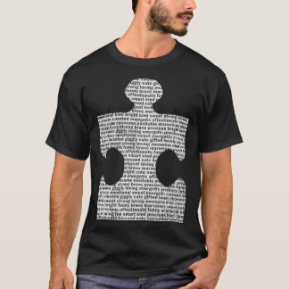 Camiseta Pieza del rompecabezas de la conciencia sobre el a
