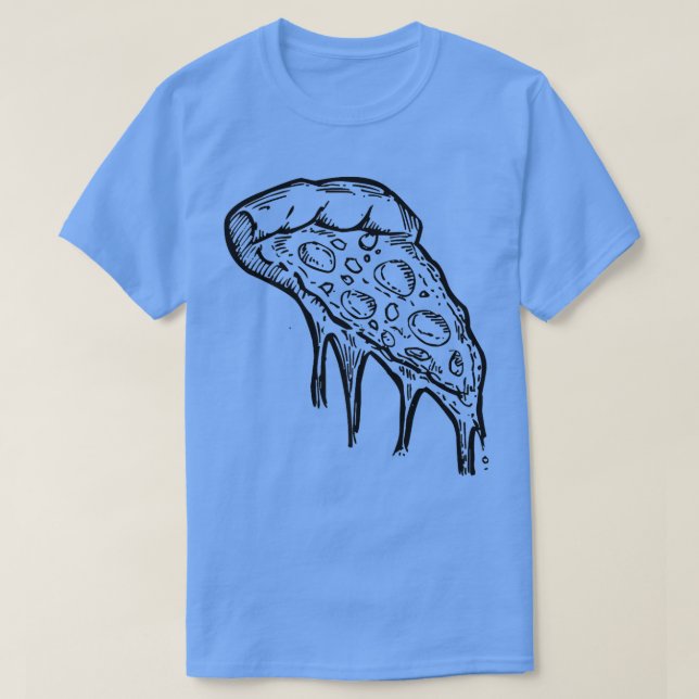 Camiseta Pieza Gooey De Pizza (Diseño del anverso)