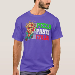 Camiseta Pieza Pizza Pasta Italia Pizza en Scooter italiano