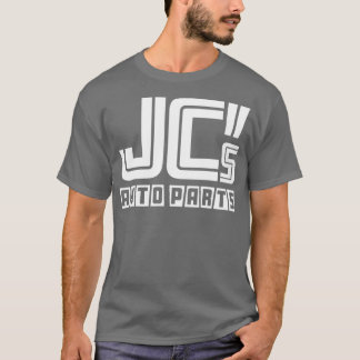 Camiseta Piezas automáticas JC Blanco de un solo lado sobre