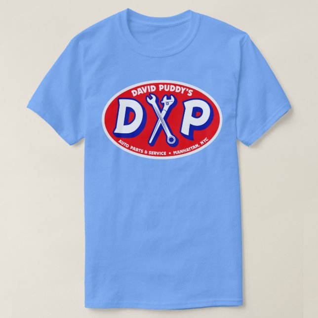 Camiseta Piezas automáticas y servicio de David Puddys (Diseño del anverso)