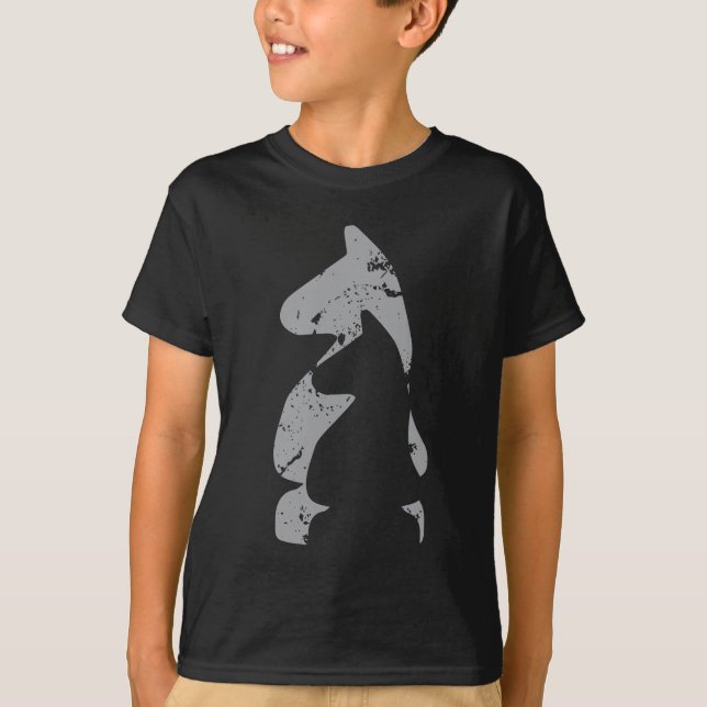 Camiseta Piezas de ajedrez de caballeros (Anverso)