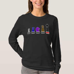 Camiseta Piezas de ajedrez de Jiu Jitsu Ajedrez y jugador 1