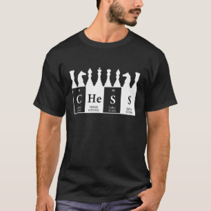 Camiseta Piezas de ajedrez de mesa periódicas Rey Rey Rey B