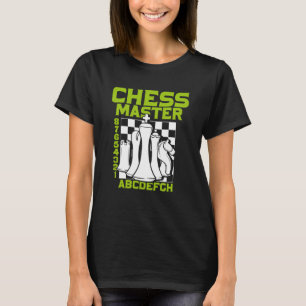 Camiseta Piezas de ajedrez del tablero de ajedrez Maestro d