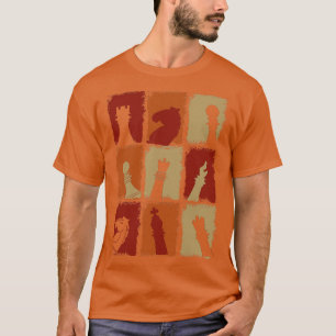 Camiseta Piezas de ajedrez retro 2