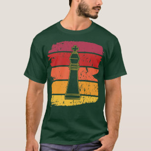Camiseta Piezas de ajedrez retro 4