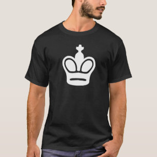 Camiseta Piezas de ajedrez White King Chess King Pie de aje