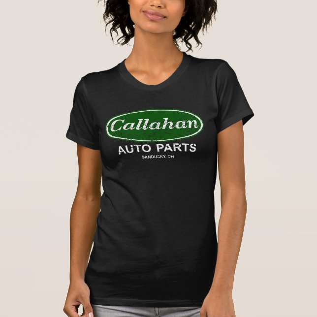 Camiseta Piezas de automóvil de Callahan (Anverso)
