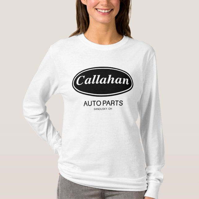 Camiseta Piezas de automóvil de Callahan (Anverso)