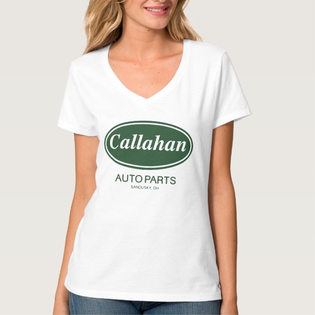Camiseta Piezas de automóvil de Callahan (Anverso)