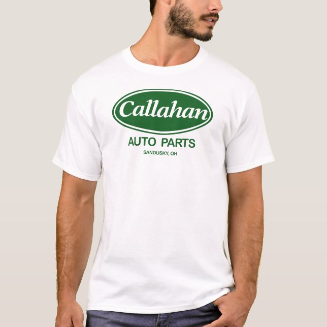 Camiseta Piezas de automóvil de Callahan (Anverso)