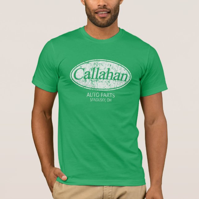 Camiseta Piezas de automóvil de Callahan (Anverso)